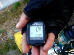 The proof of 10,000km on the bike