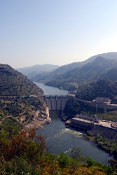 A dam on the Douro, near Freixo de Espada a Cinta