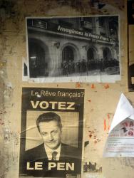 Vote Le Pen! An anti-Sarkozy poster...