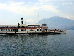 A ferry boat on Lake Garda