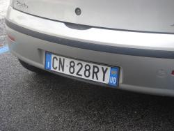 Italian license plate