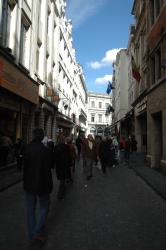 The sunny streets of Brussels