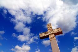 A cross in the sky