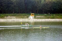 Racing kayak on the Danube