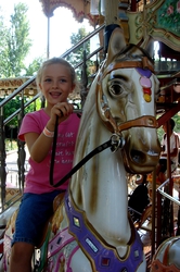 Steedley on the carousel
