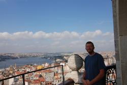 Andrew with a view of Istanbul