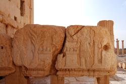 Stone carvings at the Temple of Bel