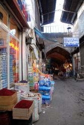A main walkway in the bazaar of Tabriz