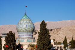 The dome of a shrine in Shiraz