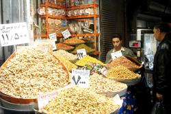 Nuts for sale in Tehran's bazaar