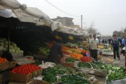 Vegetable market in Neyshabur