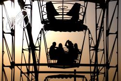 Ferris wheel ride in Shymkent