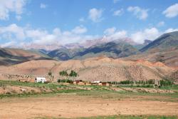 Rural Kyrgyz houses