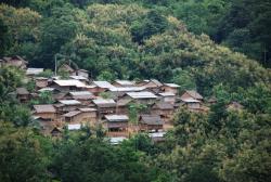 Traditional village in northern Laos