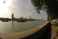 Fisheye view of the Thames