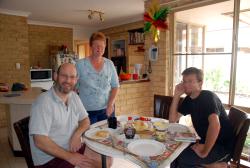 A wonderful breakfast with Andrew and Joanne