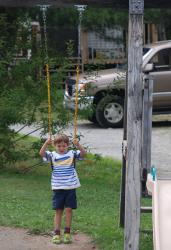 Owen on the swing