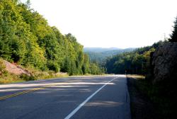 Hilly roads in Algonquin Provincial Park