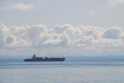 A tanker on the St. Lawrence River