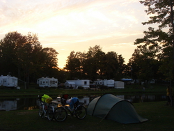 The campground was in St. Roch sur Richelieu