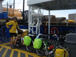 On Wednesday, taking the ferry from Sorel across the St Lawrence