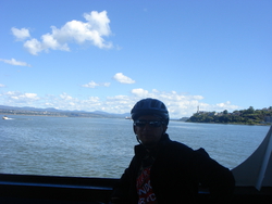 Andrew on the Levis ferry