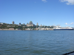 Last view of Quebec from the ferry