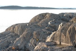 Rocks on the Kamouraska shore