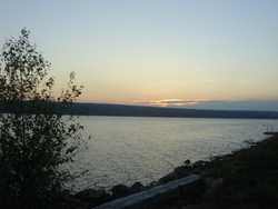 Sunset at our campsite between Nackawic and Mactaquac