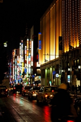 Downtown Tokyo at Night