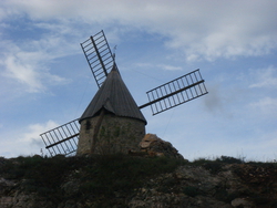 A windmill -- makes sense as it is a very windy area!