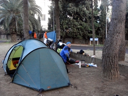 Camping about 50km outside Barcelona