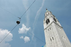 The church tower in Cortina