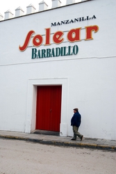 One of the sherry bodegas in Sanlucar